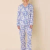 Cat's Pajamas - Knit Long Sleeve Pajama Set -Nic Zoe Fashion Store 360874WHBLTPRODUCT 01