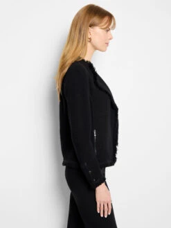 Fringe Mix Knit Jacket -Nic Zoe Fashion Store ALL1133BLXPRODUCT 03