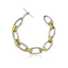Tat2 Designs - Silver Two-toned Ravelle Chain Bracelet -Nic Zoe Fashion Store B376VSGH MLT01