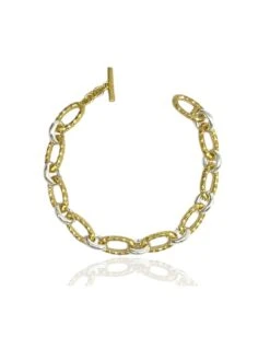 Tat2 Designs - Gold Two-toned Ravelle Chain Bracelet