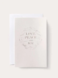 Noat-Love, Peace & Joy Card