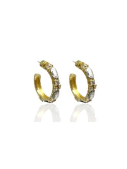 Tat2 Designs - 1" Gold Alma Hoop Earrings