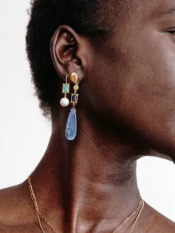 Chan Luu - Kyanite Mix Drop Earrings