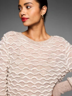 Gold Label Wave Stitch Sweater -Nic Zoe Fashion Store ELVF259128 CEM PRODUCT 01