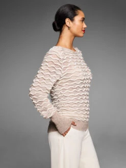 Gold Label Wave Stitch Sweater -Nic Zoe Fashion Store ELVF259128 CEM PRODUCT 03