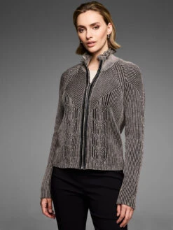 Gold Label Engineered Zip Cardigan