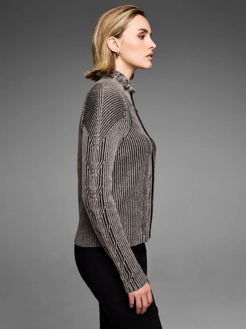 Gold Label Engineered Zip Cardigan 5 Gold Label Engineered Zip Cardigan - Image 3