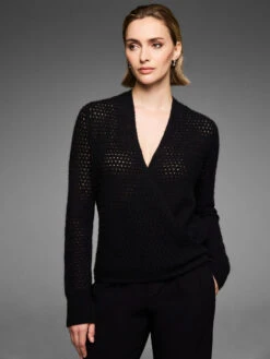 Gold Label Luxe Cashmere Pointelle 4-Way Cardigan