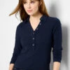 Perfect Knit Rib Polo -Nic Zoe Fashion Store F251071 DID PRODUCT 01