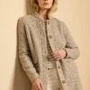 Sherpa Tweed Knit Topcoat