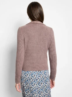 Mixed Media Moto Jacket -Nic Zoe Fashion Store F251102 COC PRODUCT 04