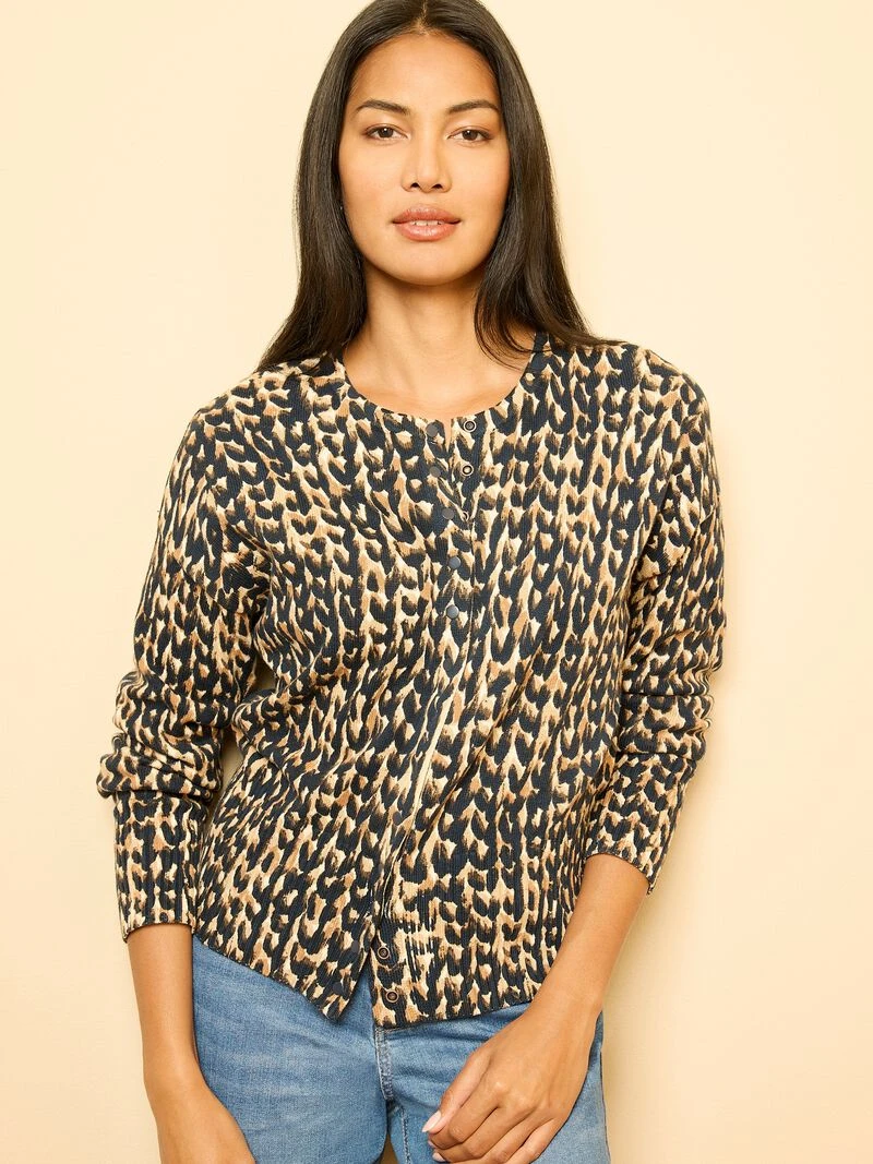 Stitch Print Snap It Up Cardigan 3 Stitch Print Snap It Up Cardigan
