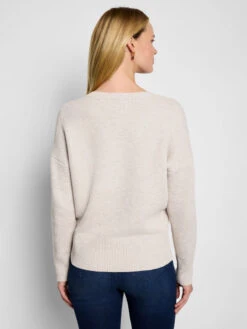 Tuck Stitch V-Neck Sweater -Nic Zoe Fashion Store F251109 SRC PRODUCT 04