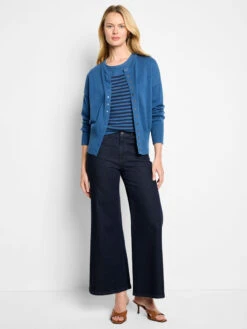 Stripe Pure Cotton Sweater Tee 7 Stripe Pure Cotton Sweater Tee -Nic Zoe Fashion Store F251120 BLT PRODUCT 02