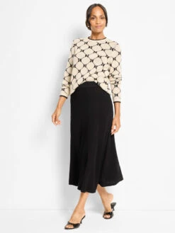 Geo Argyle Doubleknit Sweater 7 Geo Argyle Doubleknit Sweater -Nic Zoe Fashion Store F251125 NUM PRODUCT 02