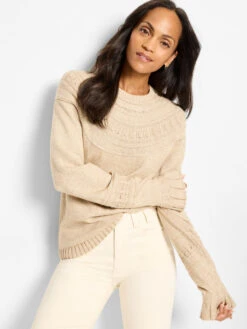 Textural Dot Cozy Sweater
