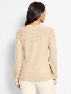 Textural Dot Cozy Sweater -Nic Zoe Fashion Store F251130 TAU PRODUCT 04