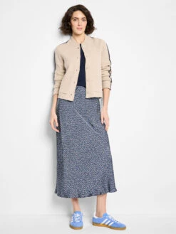 Dashing Dusk Knit Bomber Jacket -Nic Zoe Fashion Store F251134 TAU PRODUCT 02