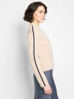 Dashing Dusk Knit Bomber Jacket -Nic Zoe Fashion Store F251134 TAU PRODUCT 03