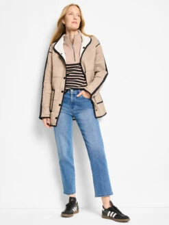 Zip Neck Saddle Sweater 7 Zip Neck Saddle Sweater -Nic Zoe Fashion Store F251148 NUM PRODUCT 02