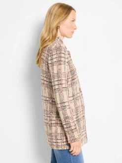 Stitchy Plaid Knit Blazer -Nic Zoe Fashion Store F251149 NUM PRODUCT 03