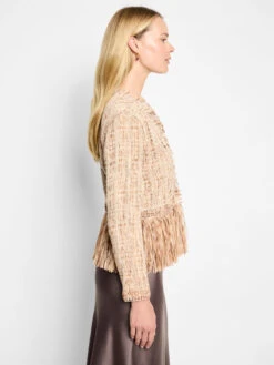Iconic Cork Fringe Knit Jacket 13 Iconic Cork Fringe Knit Jacket -Nic Zoe Fashion Store F251163 NUM PRODUCT 03