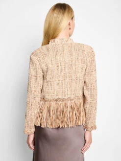 Iconic Cork Fringe Knit Jacket 14 Iconic Cork Fringe Knit Jacket -Nic Zoe Fashion Store F251163 NUM PRODUCT 04