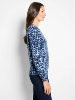 Knit Stitch Pure Cotton Sweater -Nic Zoe Fashion Store F251188 BLT PRODUCT 03