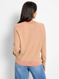 Textured Cotton Sweater -Nic Zoe Fashion Store F251189 RED PRODUCT 04