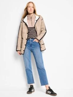 Quilted Check Reversible Barn Coat -Nic Zoe Fashion Store F251192 WAL PRODUCT 02