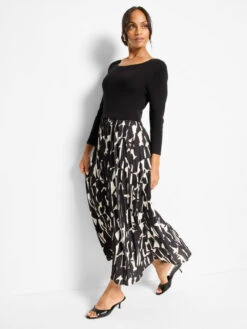 Onyx Print Kyrie Dress