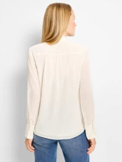 Falling Chiffon Long Sleeve Top -Nic Zoe Fashion Store F251623 CLC PRODUCT 04