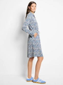 Brushstrokes Long Sleeve Devon Dress -Nic Zoe Fashion Store F251903 NUM PRODUCT 03