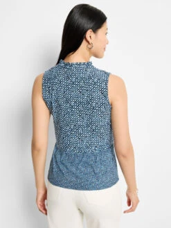 Coastal Geo Knit Tank 9 Coastal Geo Knit Tank -Nic Zoe Fashion Store M251061BLTPRODUCT 04