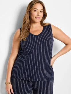 Destination Stripe Knit Tank