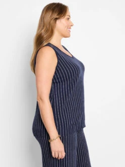 Destination Stripe Knit Tank 8 Destination Stripe Knit Tank -Nic Zoe Fashion Store M251142WIMIPRODUCT 03