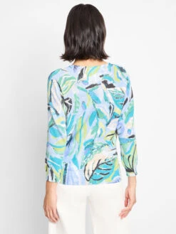 Island Beat Cotton Slub Sweater -Nic Zoe Fashion Store M251152BLTPRODUCT 04