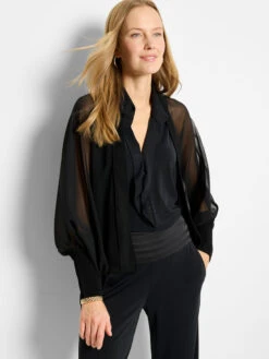 Chiffon Crush Cardigan
