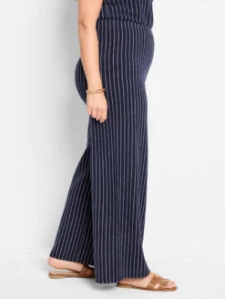 30" Destination Stripe Wide-Leg Knit Pant -Nic Zoe Fashion Store M251320IMIPRODUCT 03
