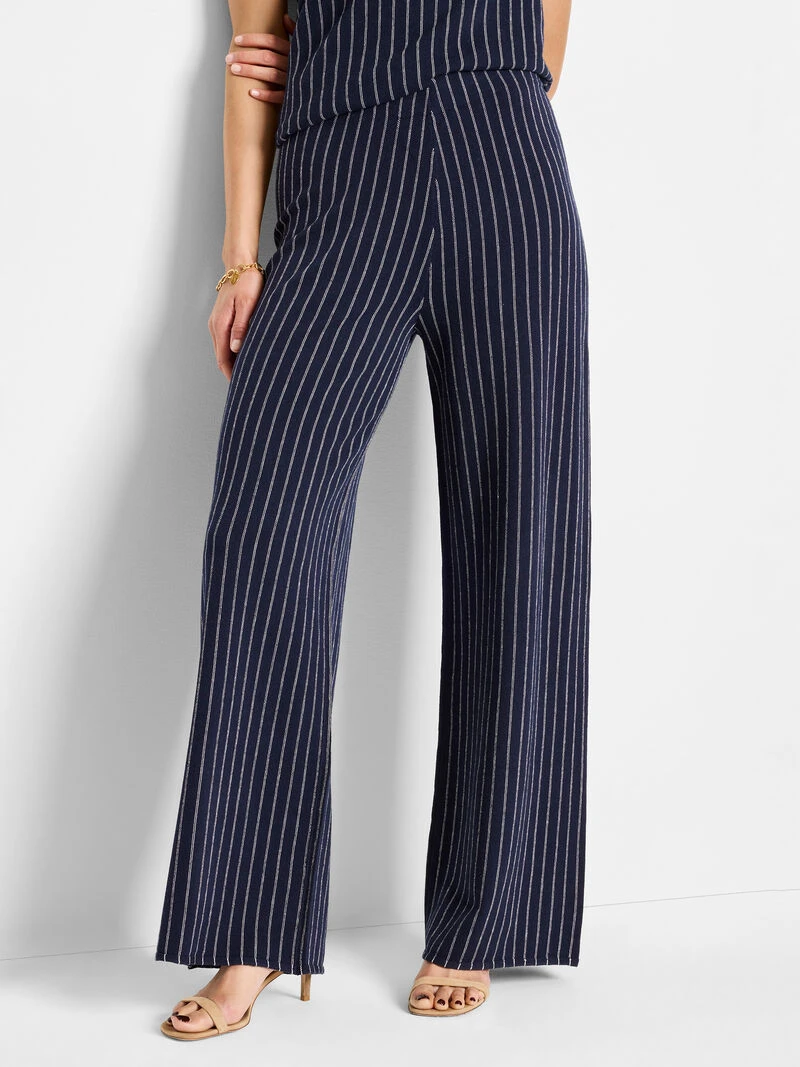 27" Destination Stripe Wide-Leg Knit Pant 3 27" Destination Stripe Wide-Leg Knit Pant