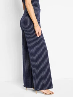 27" Destination Stripe Wide-Leg Knit Pant 8 27" Destination Stripe Wide-Leg Knit Pant -Nic Zoe Fashion Store M251320WIMIPRODUCT 03