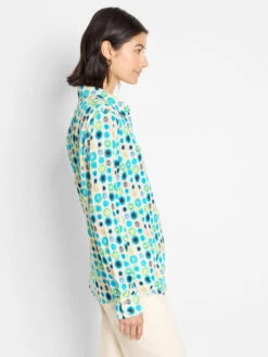 Bright Spot Cotton Crinkle Shirt -Nic Zoe Fashion Store M251615AQLPRODUCT 03