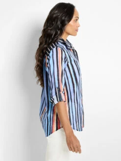 Painted Peninsula Cotton Shirt -Nic Zoe Fashion Store M251617BLTPRODUCT 03