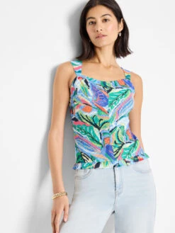 Island Beat Smocked Tank