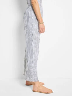 28" Pinstripe Gauze Wide-Leg Pant -Nic Zoe Fashion Store M251851IMIPRODUCT 03