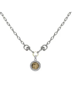 Tat2 Designs - Vintage Silver Mini Coin & Horsebit Necklace