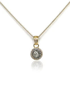 Tat2 Designs - Gold Pavia Coin Frame Necklace