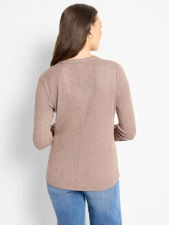 NZT Long Sleeve Henley Tee -Nic Zoe Fashion Store NZTF252080 COC PRODUCT 04