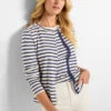 NZT Striped Snap Front Cardigan -Nic Zoe Fashion Store NZTS252001 BLT PRODUCT 01
