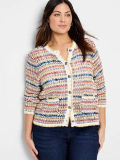 Coastal Crochet Knit Jacket